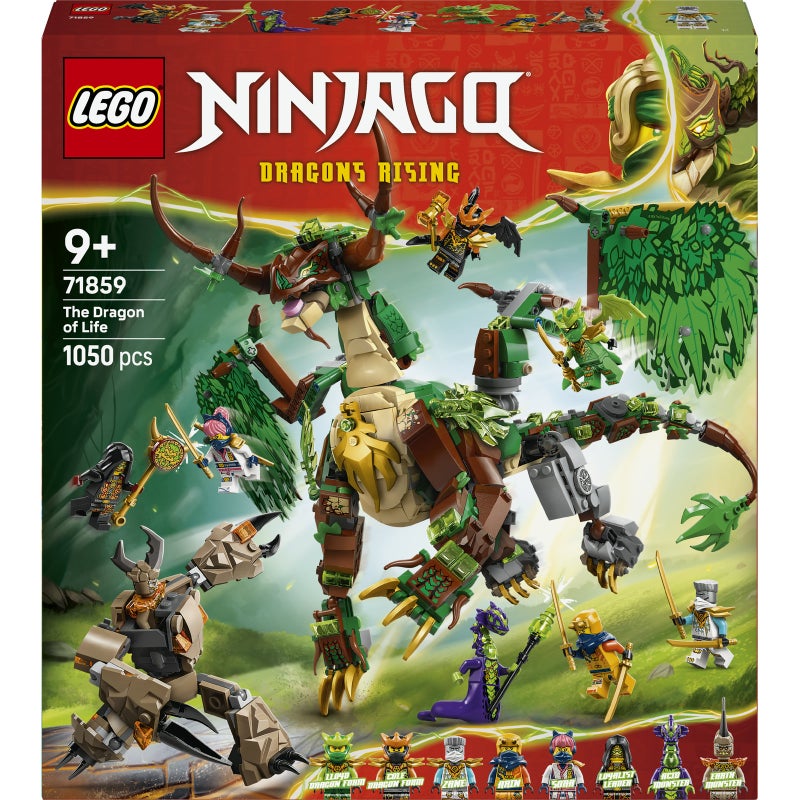 LEGO NINJAGO The Dragon of Life 71859 Building Toy Set (1050 Pieces) - Image 2